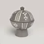 Handmade Ceramic Deep Bowl with Cover for Table and Home Decor