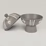 Handmade Ceramic Deep Bowl with Cover for Table and Home Decor
