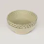 Ceramic Hospitality Bowl with Geometric Cut-Outs and Size Options