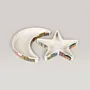 Handmade Ceramic Crescent & Star Plate Set with Custom Size Options