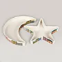 Handmade Ceramic Crescent & Star Plate Set with Custom Size Options