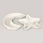 Handmade Ceramic Crescent & Star Plate with Custom Size Options