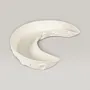 Handmade Ceramic Crescent Plate with Custom Size Options