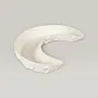Handmade Ceramic Crescent Plate with Custom Size Options
