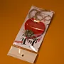 Handmade Heart Floral Hanging Scented Freshener in Red