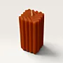 Handmade Cross Weave Geometric Candle in Orange – 110 g