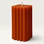 Handmade Cross Weave Geometric Candle in Orange – 110 g