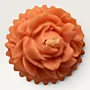 Handmade Striped Rose Candle in Rose Pink – 85 g for Home Décor and Gifting