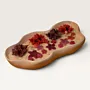 Handmade Botanical Floral Gift Candle Plate in Ivory – 300 g