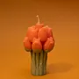 Handmade Tulip Bouquet Candle in Orange – 90 g for Home Décor and Gifting