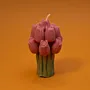 Handmade Tulip Bouquet Candle in Purple – 90 g for Home Décor and Gifting