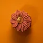 Handmade Floral Bouquet Pillar Candle in Mauve – 150 g