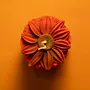 Handmade Floral Bouquet Pillar Candle in Red – 150 g