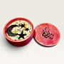 Handmade Crescent Moon Ramadan Concrete Candle with Black Star Design – 130 g