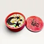 Handmade Crescent Moon Ramadan Concrete Candle with Black Star Design – 130 g