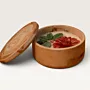 Handmade Floral Aroma Candle Plate in Natural – 130 g
