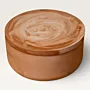Handmade Floral Aroma Candle Plate in Natural – 130 g