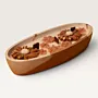 Handmade Boat Shaped Scented Candle in Taupe – 170 g