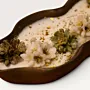 Handmade Earth Tone Floral Gift Candle Plate in Brown – 300 g