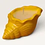 Handmade Seashell Scented Candle in Yellow – 25 g