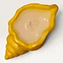 Handmade Seashell Scented Candle in Yellow – 25 g