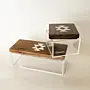 Sadu Pattern 2-Box Gift Set with Walnut Lids – Large & Long