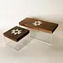 Sadu Pattern 2-Box Gift Set with Walnut Lids – Large & Long – view 3