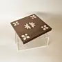 Urouq Floral Inlay Large Acrylic Box with Walnut Lid – 17 x 17 x 8 cm – view 2