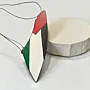 Double-Sided Palestine Flag Wooden Car Hanging 15x5 cm