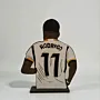Handcrafted Rodrigo Wooden Football 2D Figure 25x20 cm