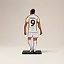 Handcrafted Kylian Mbappé Wooden Football 2D Figure 29x15 cm