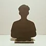 Handcrafted Koubarasi Wooden Football 2D Figure 27x18 cm