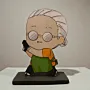 Handcrafted Sakamoto Anime Wooden 2D Figure 15x12 cm