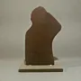 Handcrafted Zinedine Zidane Wooden Football 2D Figure 16x12 cm