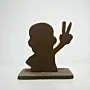 Handcrafted Hassan Anime Wooden 2D Figure 13x13 cm