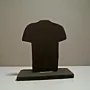 Handcrafted Messi Barcelona Jersey Wooden Football 2D Figure 13x13 cm