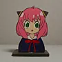 Handcrafted Anya Anime Wooden 2D Figure 14x12 cm