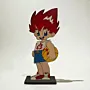Handcrafted Blazing Shot Anime Wooden 2D Figure 28x12 cm