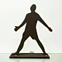 Cristiano Ronaldo Wooden Football Figure with Size Options