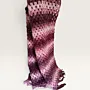 Handmade Pink Gradient Crochet Rectangular Winter Scarf