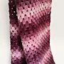 Handmade Pink Gradient Crochet Rectangular Winter Scarf