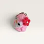 Handmade Soft Crochet Pink Penguin Amigurumi Keychain Charm