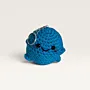 Handmade Turquoise Crochet Ghost Amigurumi Keychain Charm