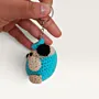 Handmade Crochet Puppy Dog Amigurumi Keychain Bag Charm