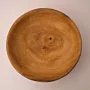Low Wide Paulownia Wood Bowl in Natural Artisan Finish