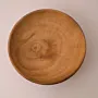 Classic Round Paulownia Wood Bowl in Natural Finish