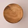 Tall Footed Paulownia Wood Bowl in Natural Finish