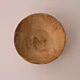Deep Cylindrical Paulownia Wood Bowl with Grain Detail