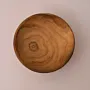 Wide Paulownia Wood Bowl with Soft Rounded Profile