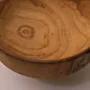 Wide Paulownia Wood Bowl with Soft Rounded Profile